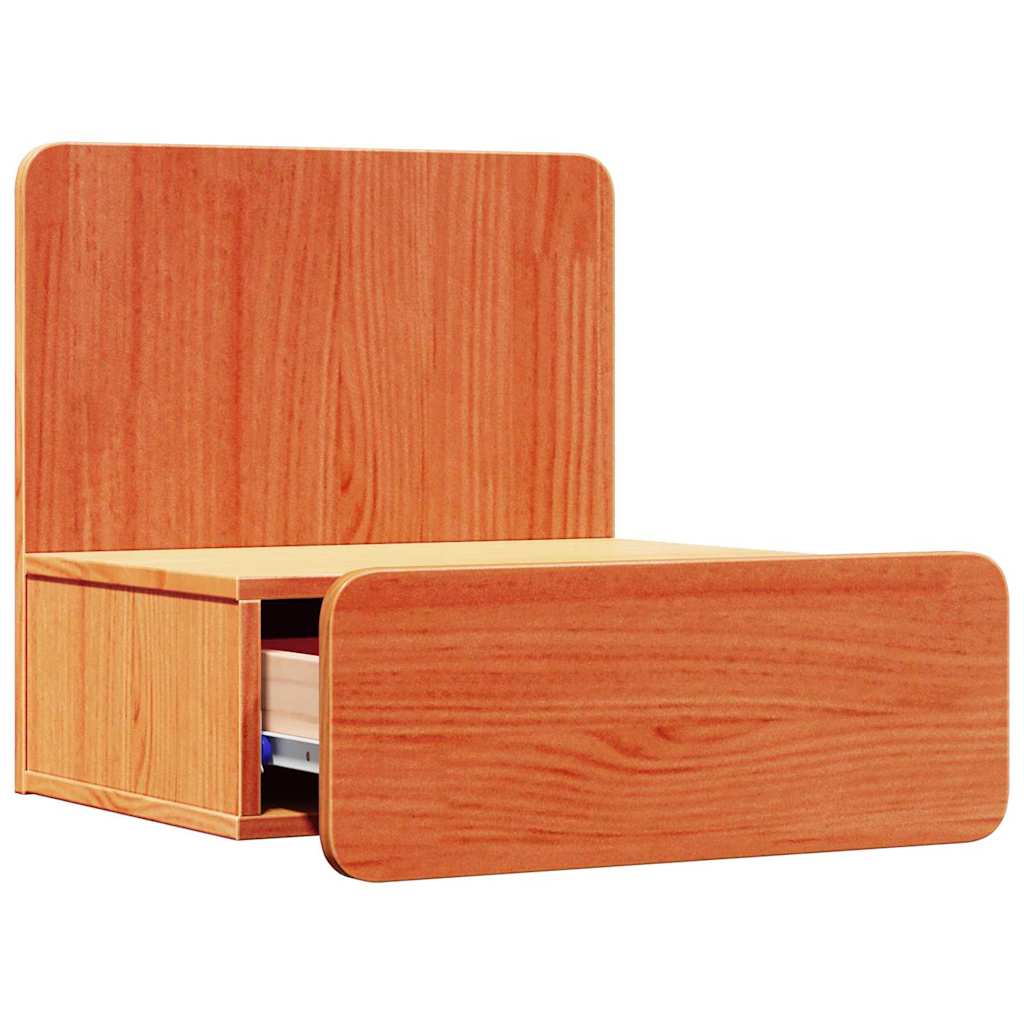 vidaXL Noptieră 2 pcs Maro ceruit 44 x 32.5 x 40 cm Lemn masiv de pin