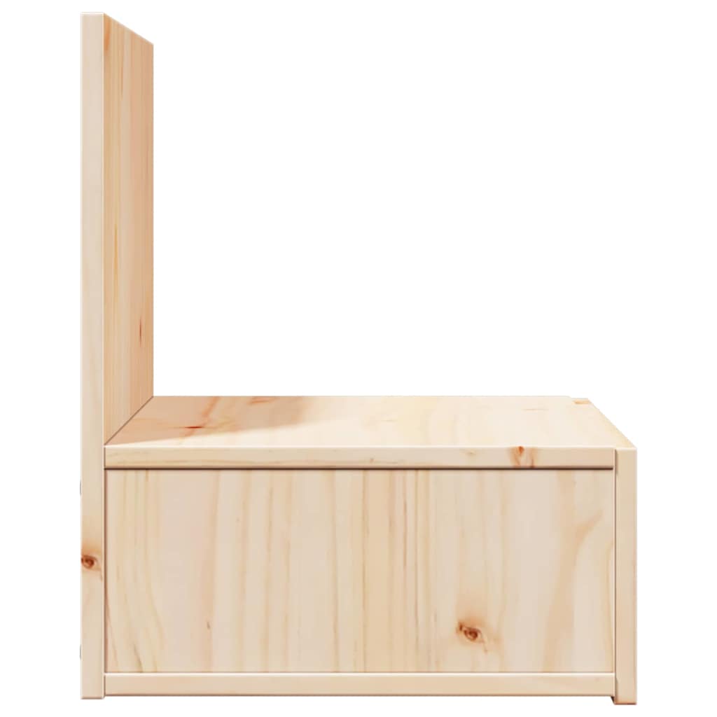 vidaXL Noptieră cu sertar Maro 42 x 32.5 x 40 cm Lemn masiv de pin