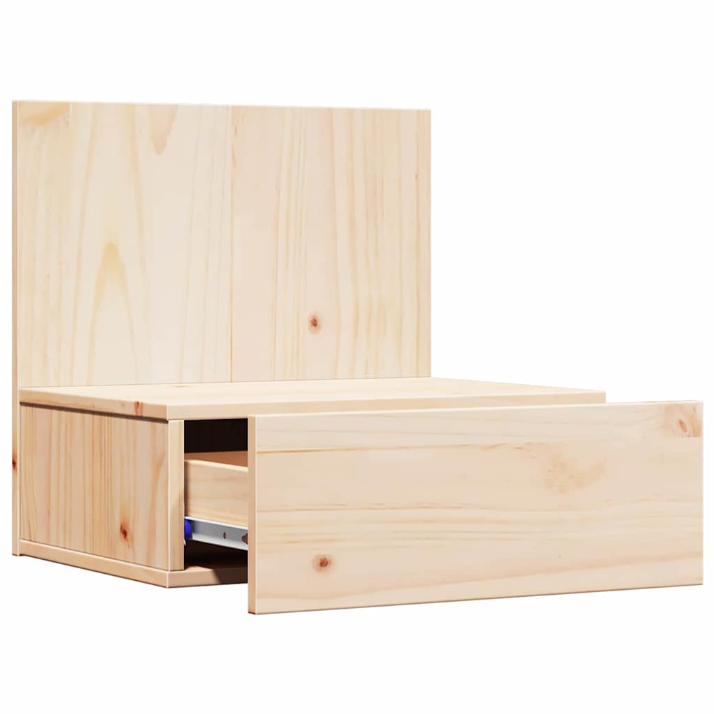 vidaXL Noptieră Montată pe Perete 2 pcs Maro 42 x 32.5 x 40 cm