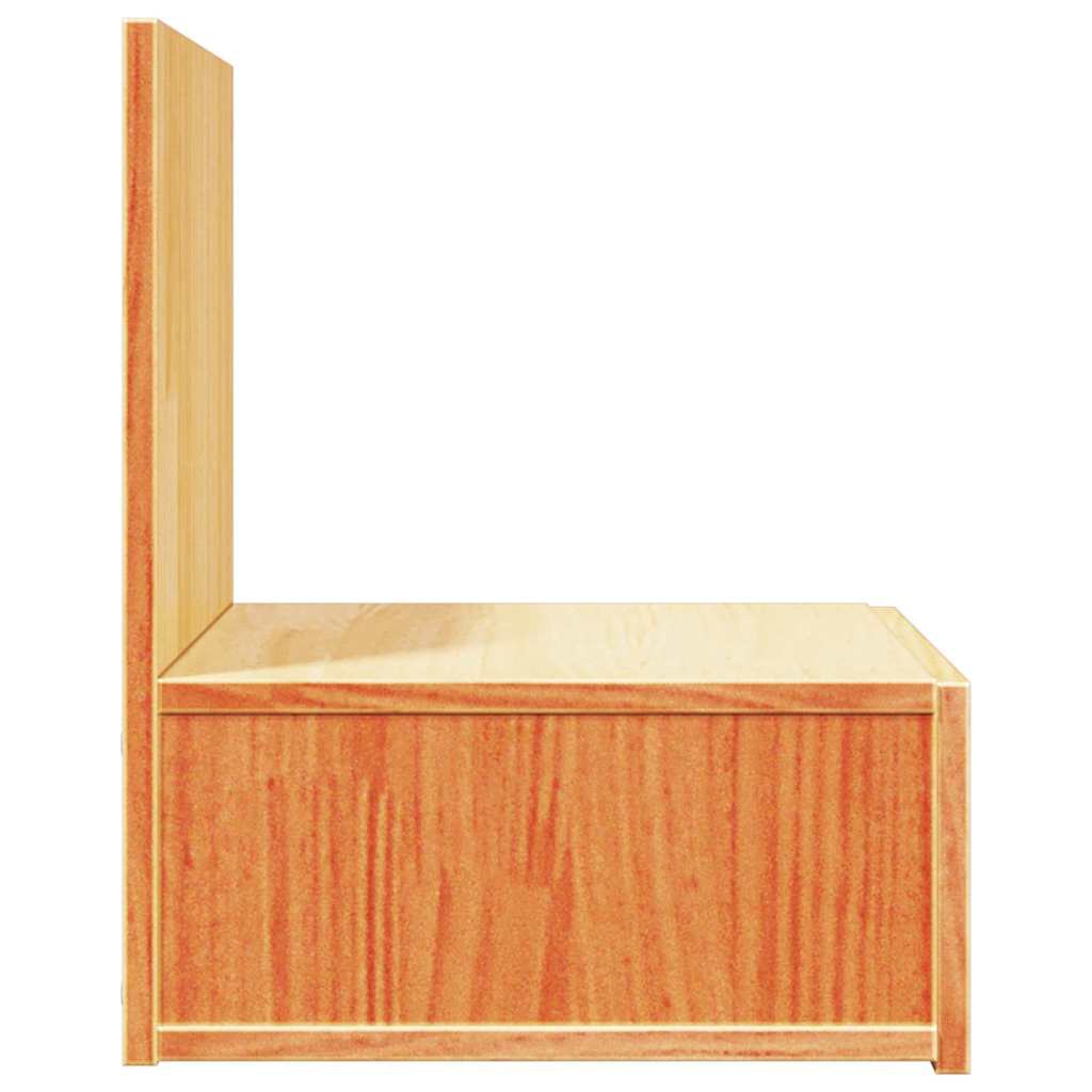 vidaXL Noptieră Maro ceruit 42 x 32.5 x 40 cm Lemn masiv de pin