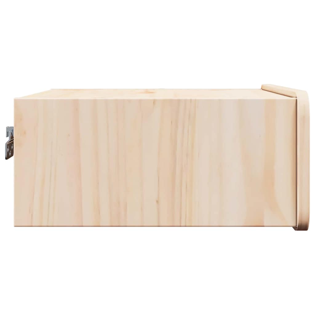 vidaXL Noptieră cu sertar Maro 39 x 34 x 16.5 cm Lemn masiv de pin