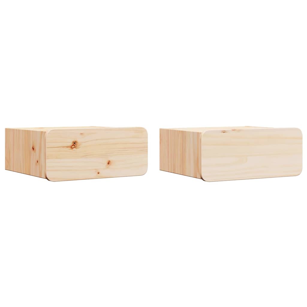 vidaXL Noptieră Montată pe Perete 2 pcs Maro 39 x 34 x 16.5 cm vidaXL Noptieră Montată pe Perete 2 pcs Maro 39 x 34 x 16.5 cm