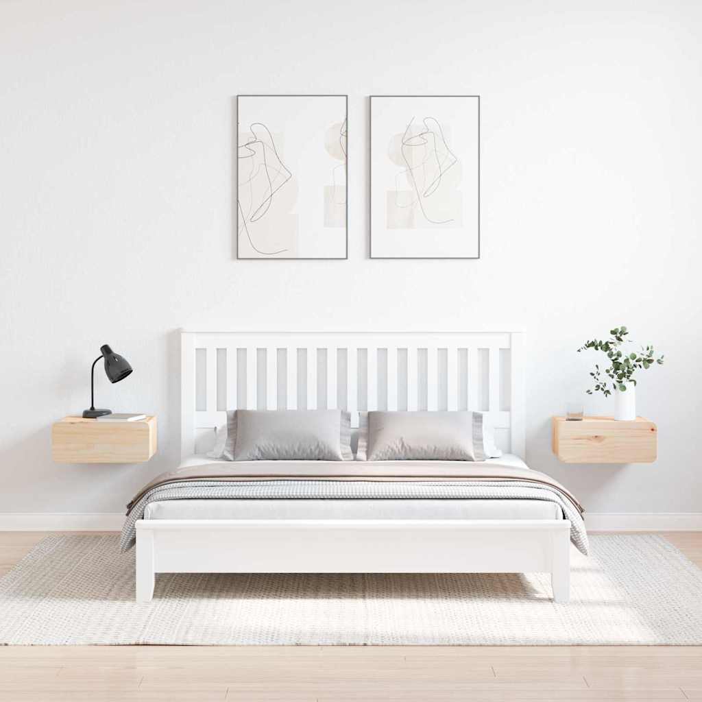 vidaXL Noptieră Montată pe Perete 2 pcs Maro 39 x 34 x 16.5 cm vidaXL Noptieră Montată pe Perete 2 pcs Maro 39 x 34 x 16.5 cm