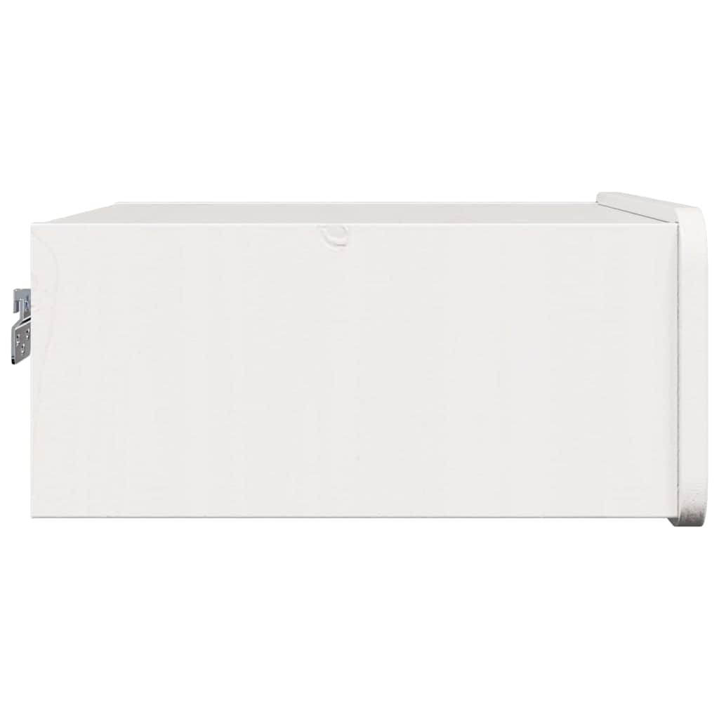 vidaXL Noptieră cu sertar Alb 39 x 34 x 16.5 cm Lemn masiv de pin