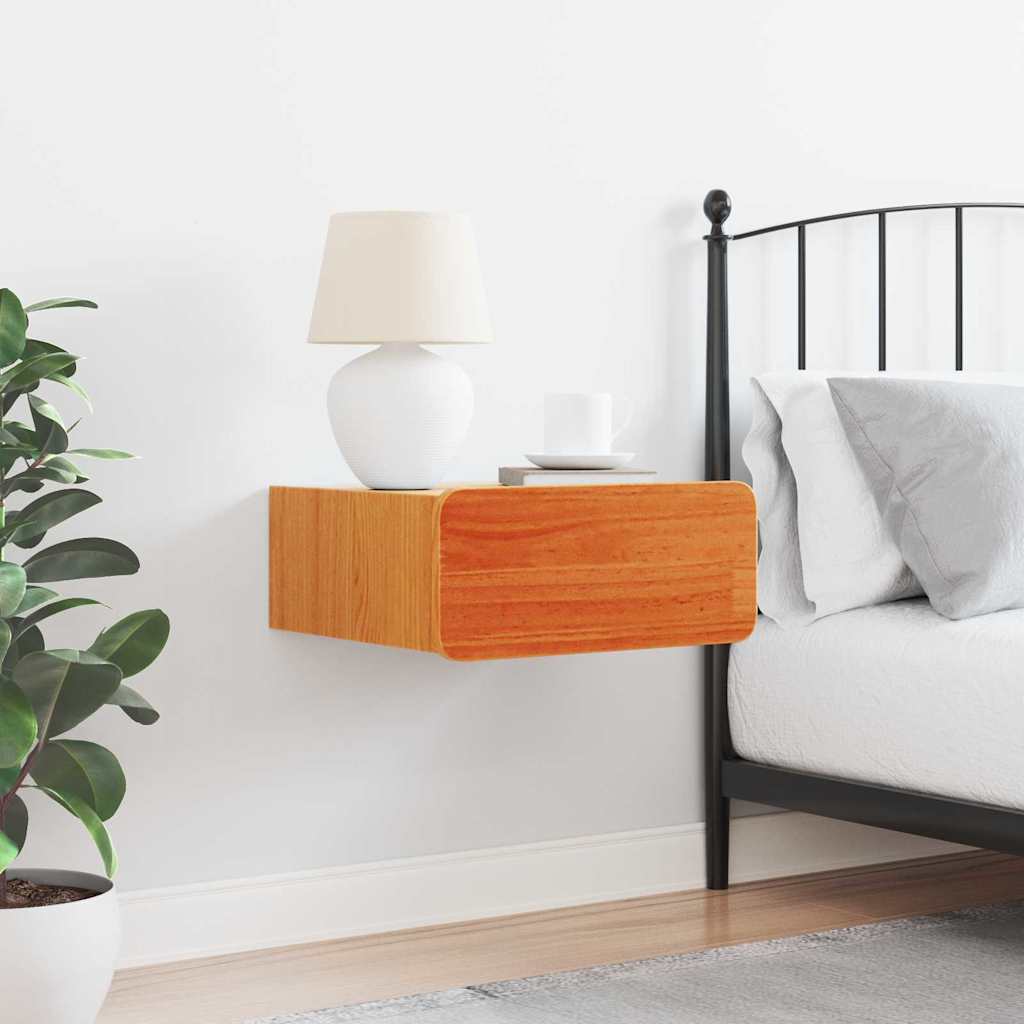 vidaXL Noptieră Maro ceruit 39 x 34 x 16.5 cm Lemn masiv de pin