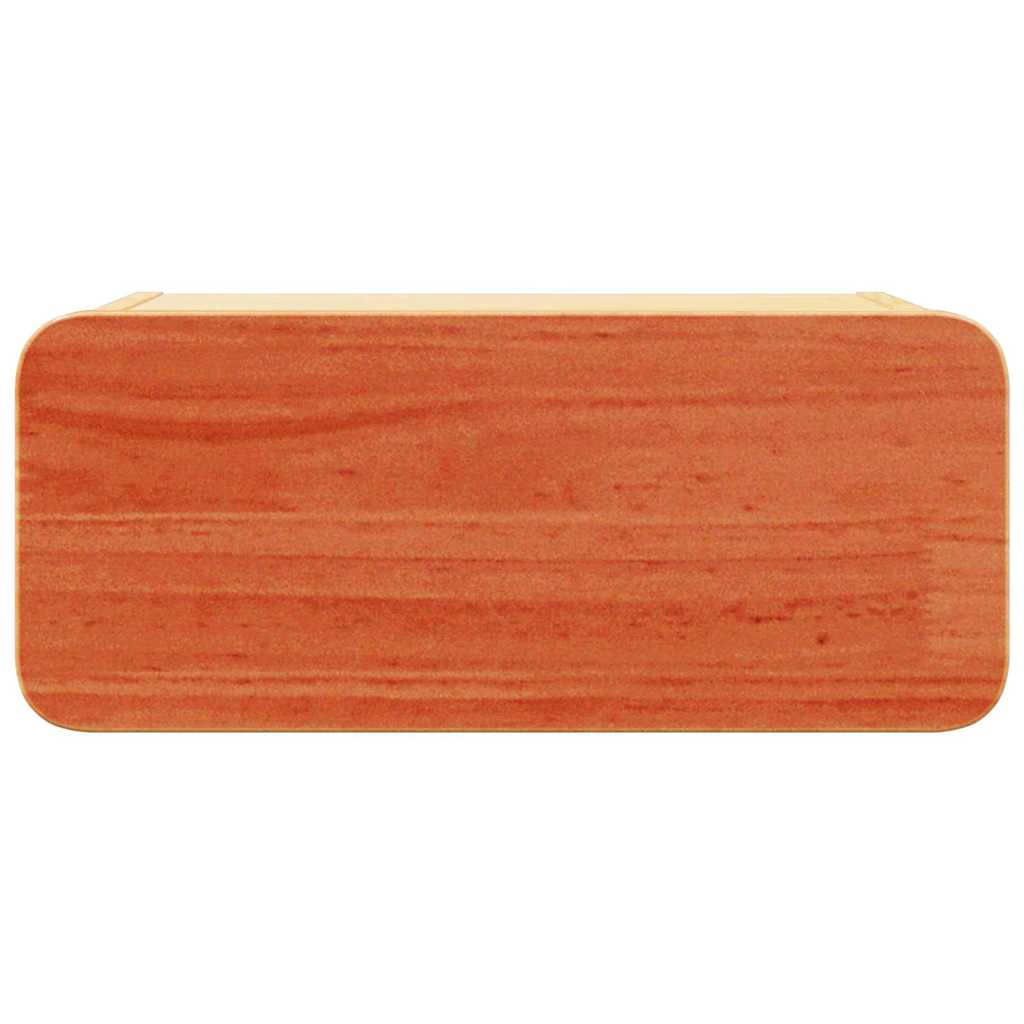 vidaXL Noptieră Maro ceruit 39 x 34 x 16.5 cm Lemn masiv de pin