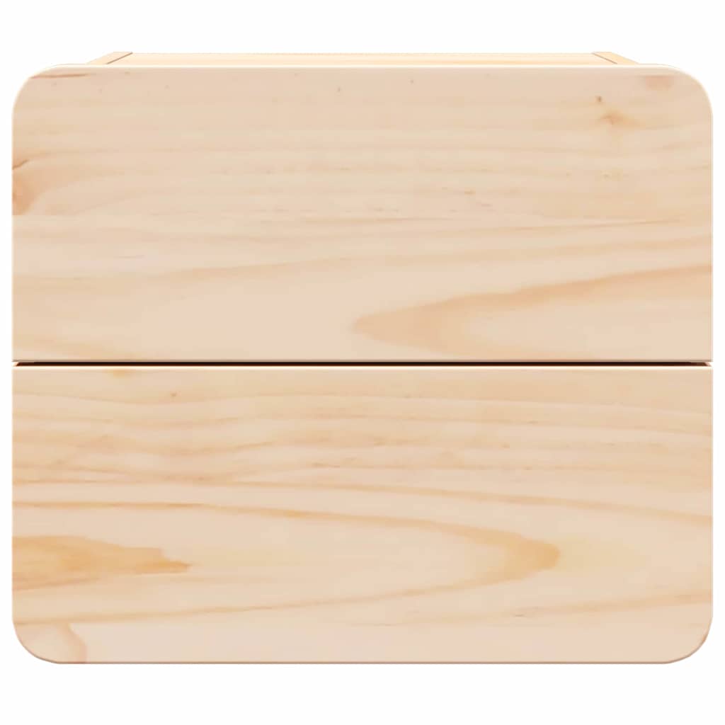 vidaXL Noptieră cu sertar Maro 39 x 34 x 33 cm Lemn masiv de pin