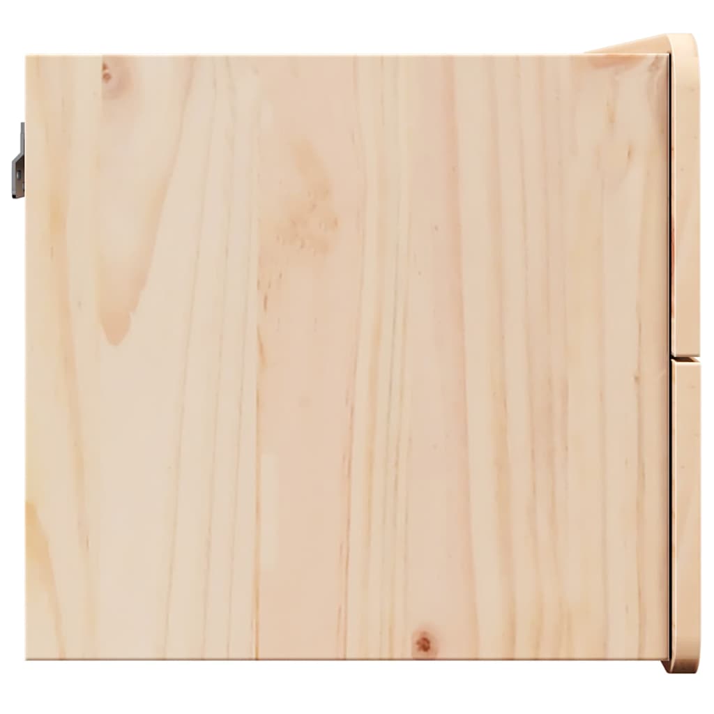 vidaXL Noptieră cu sertar Maro 39 x 34 x 33 cm Lemn masiv de pin
