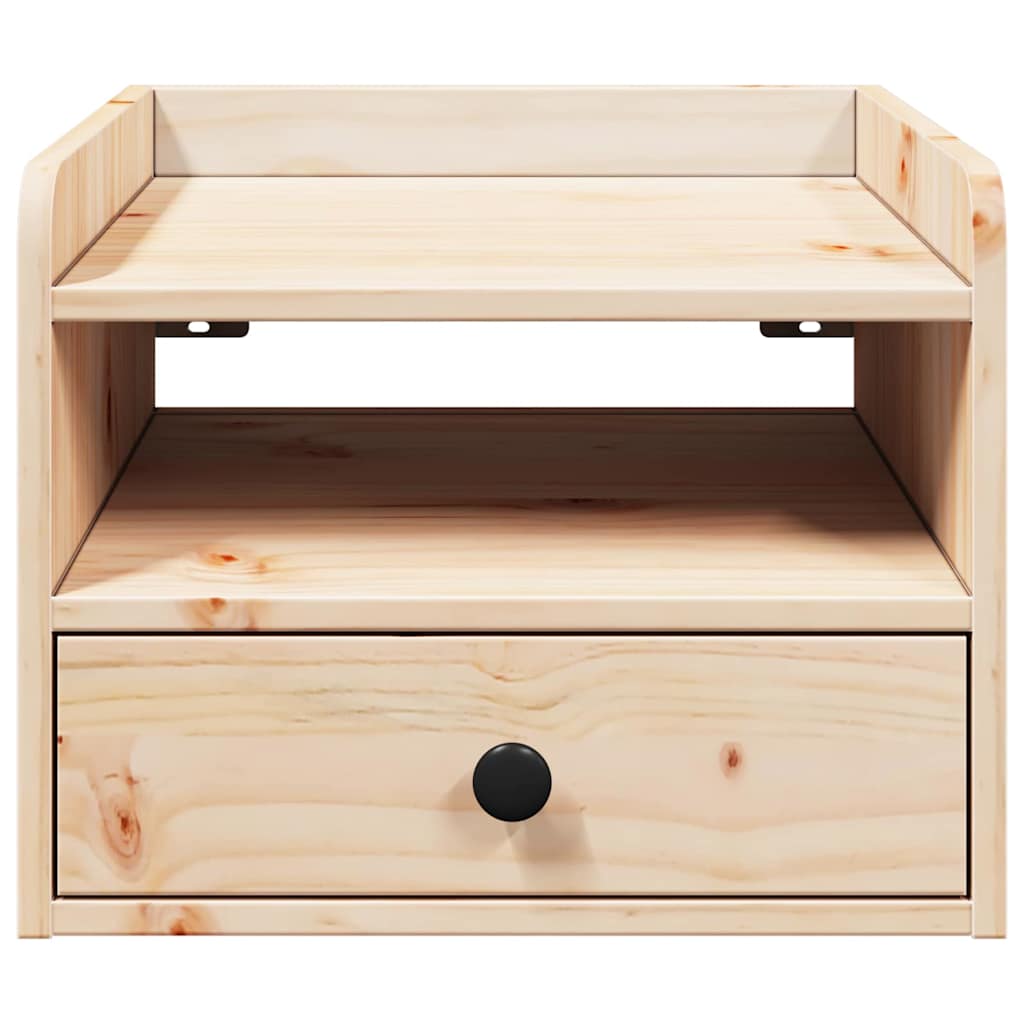 vidaXL Noptieră cu sertar Maro 38 x 36 x 29.5 cm Lemn masiv de pin