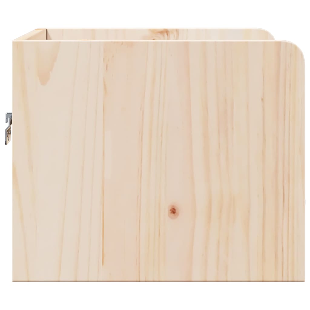 vidaXL Noptieră cu sertar Maro 38 x 36 x 29.5 cm Lemn masiv de pin
