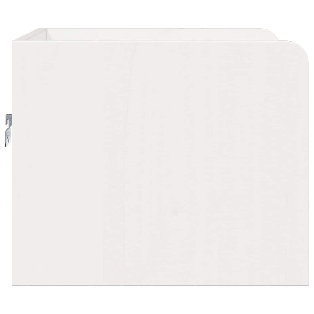 vidaXL Noptieră cu sertar Alb 38 x 36 x 29.5 cm Lemn masiv de pin