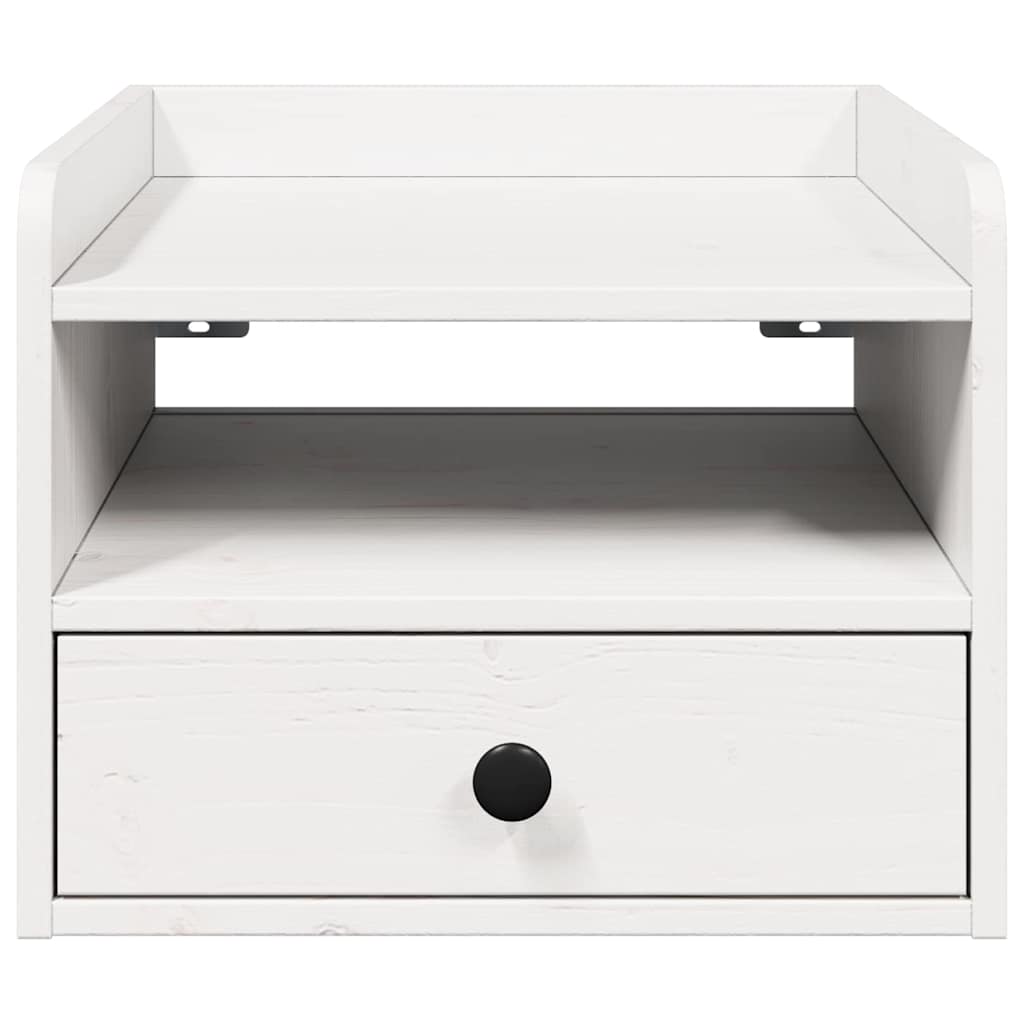 vidaXL Noptieră 2 pcs Alb 38 x 36 x 29.5 cm Lemn masiv de pin