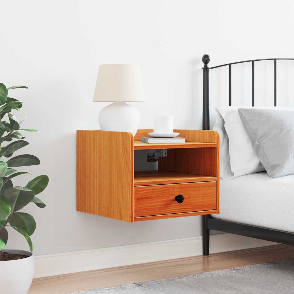 vidaXL Noptieră Maro ceruit 38 x 36 x 29.5 cm Lemn masiv de pin