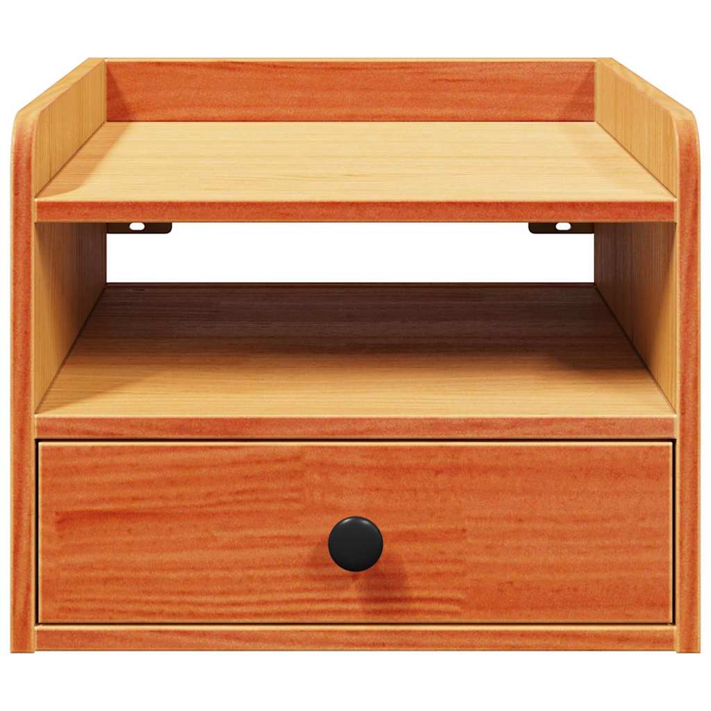 vidaXL Noptieră Maro ceruit 38 x 36 x 29.5 cm Lemn masiv de pin