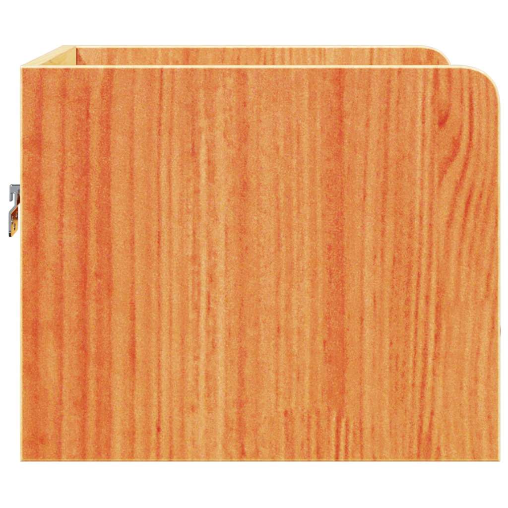 vidaXL Noptieră Maro ceruit 38 x 36 x 29.5 cm Lemn masiv de pin