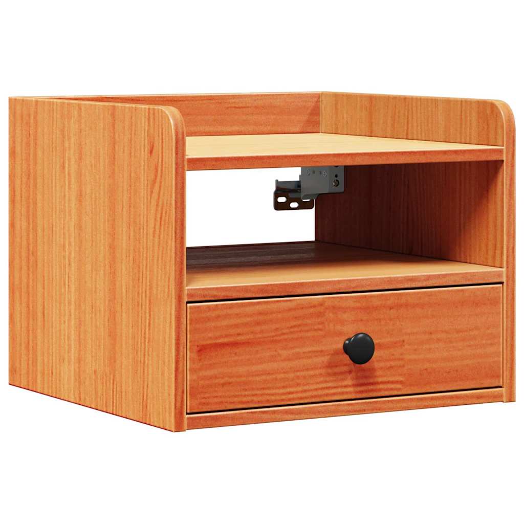 vidaXL Noptieră 2 pcs Maro ceruit 38 x 36 x 29.5 cm Lemn masiv de pin