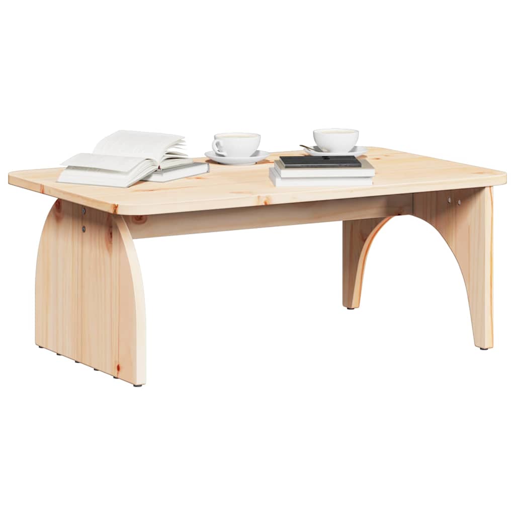vidaXL Masă de cafea natural 80 x 50 x 31 cm Lemn masiv de pin vidaXL Masă de cafea natural 80 x 50 x 31 cm Lemn masiv de pin