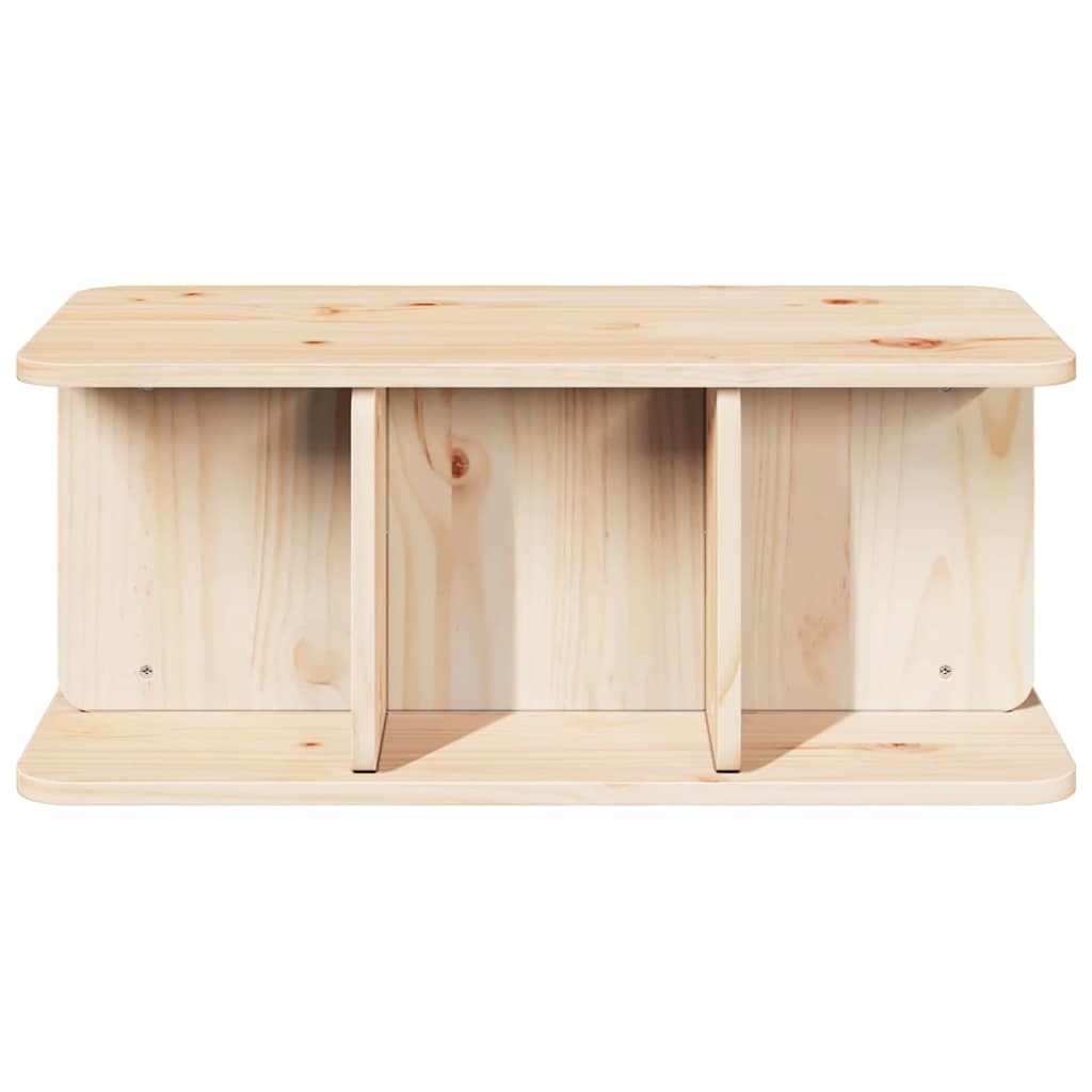 vidaXL Masă de cafea Natural 80 x 39.5 x 33.5 cm Lemn de brad solid