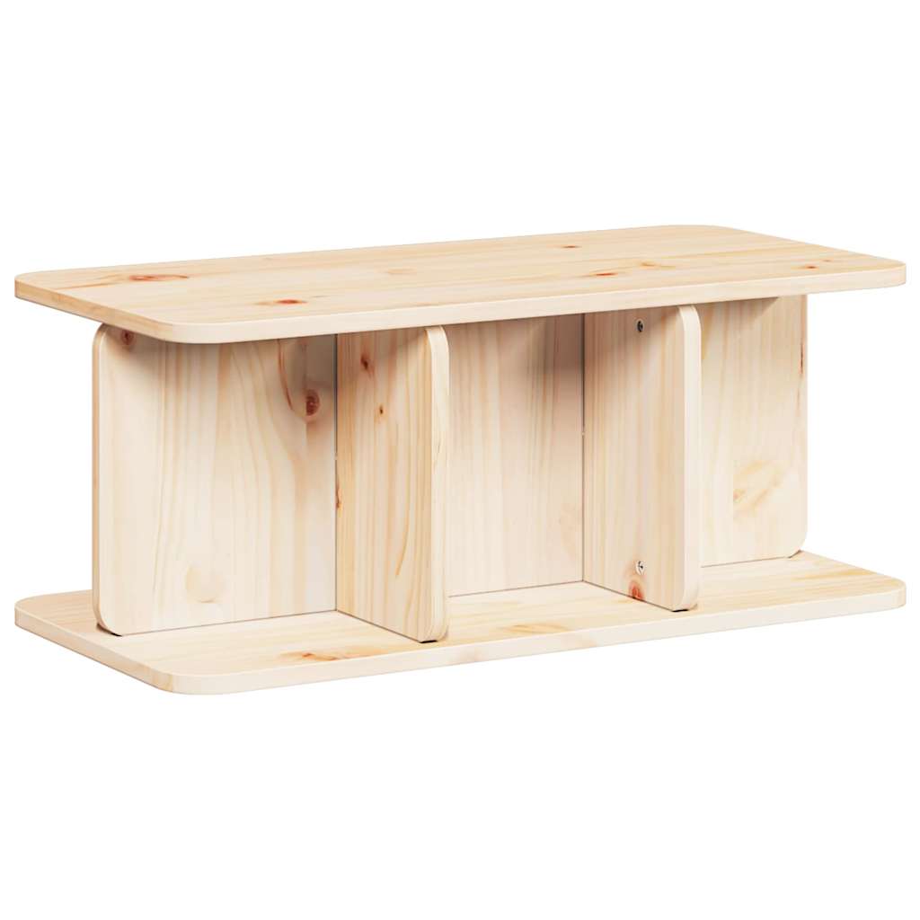 vidaXL Masă de cafea Natural 80 x 39.5 x 33.5 cm Lemn de brad solid