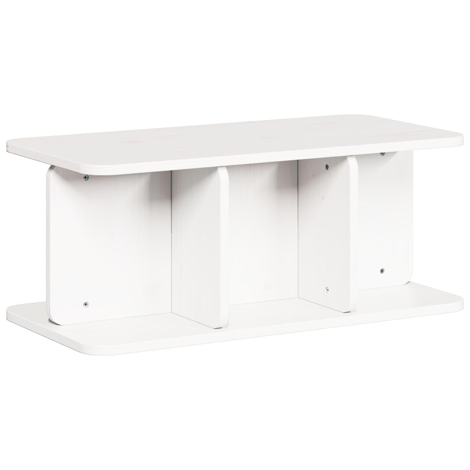 vidaXL Masă de cafea Alb 80 x 39.5 x 33.5 cm Lemn de brad solid vidaXL Masă de cafea Alb 80 x 39.5 x 33.5 cm Lemn de brad solid