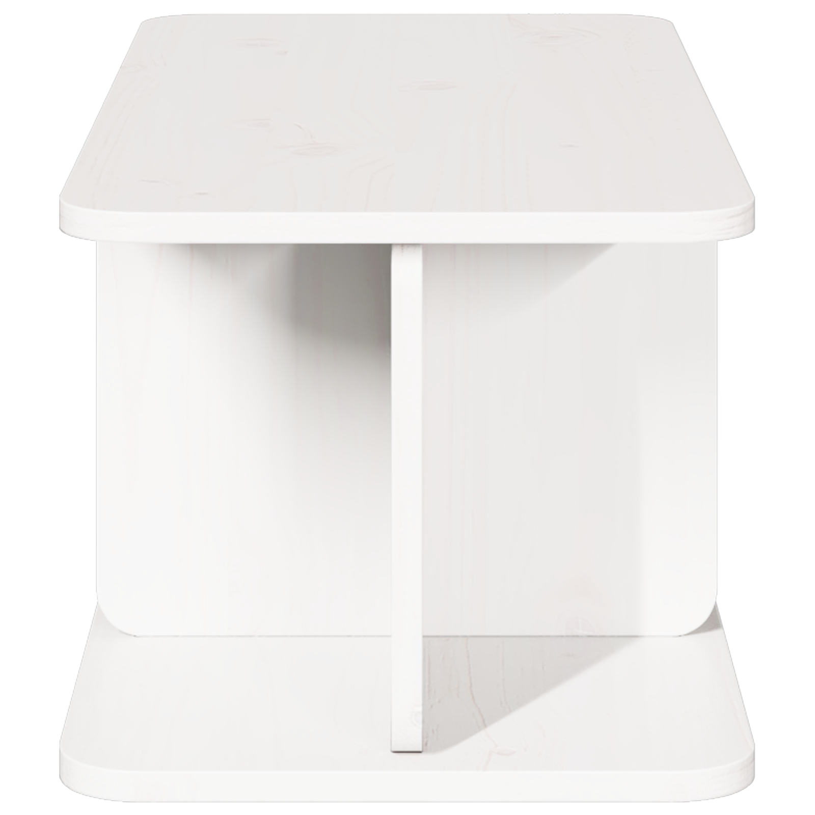 vidaXL Masă de cafea Alb 80 x 39.5 x 33.5 cm Lemn de brad solid vidaXL Masă de cafea Alb 80 x 39.5 x 33.5 cm Lemn de brad solid