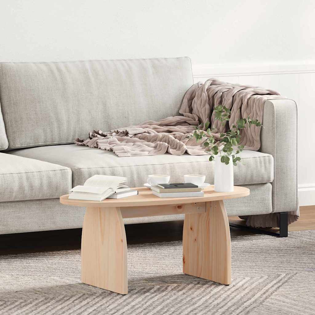 vidaXL Masă de cafea Natural 80 x 40 x 35 cm Lemn de brad solid vidaXL Masă de cafea Natural 80 x 40 x 35 cm Lemn de brad solid