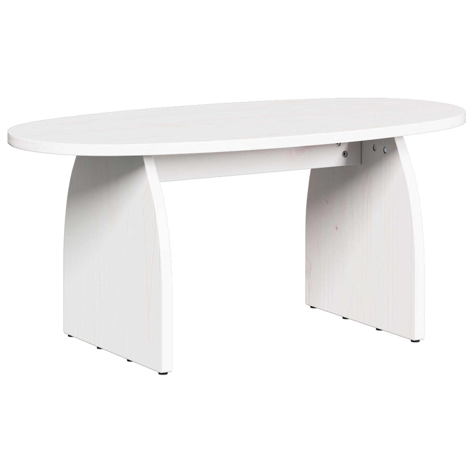 vidaXL Masă de cafea Alb 80 x 40 x 35 cm Lemn de brad solid