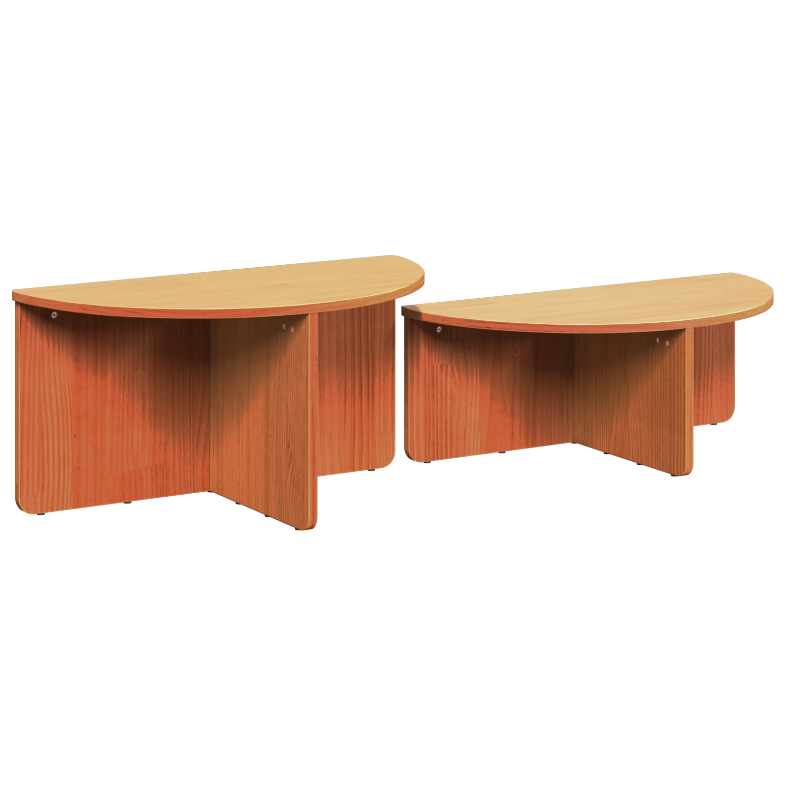 vidaXL Masă de cafea 2 pcs Maro ceruit 79 x 39.5 x 40 cm vidaXL Masă de cafea 2 pcs Maro ceruit 79 x 39.5 x 40 cm