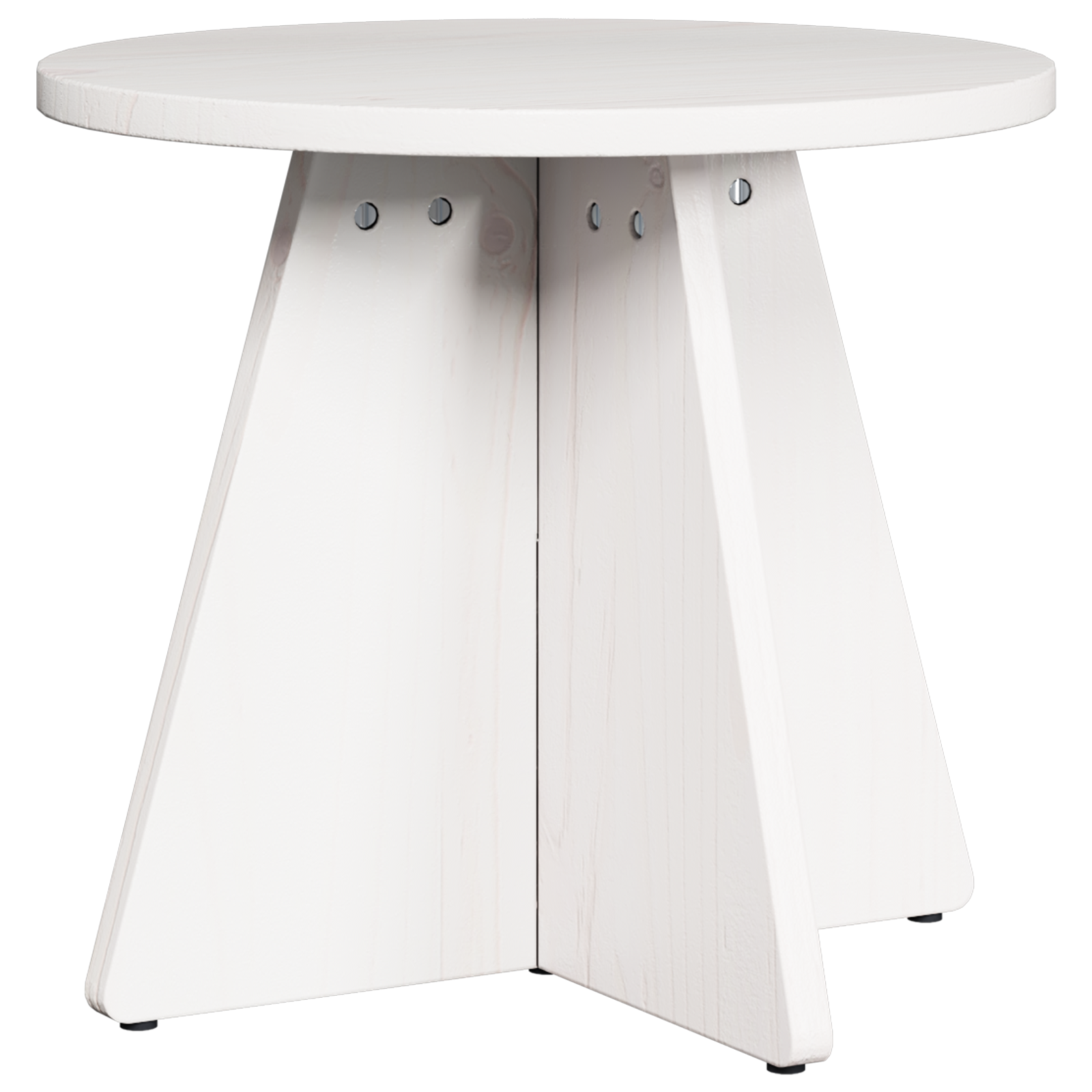 vidaXL Set de măsuțe de cafea 3 pcs Alb 49 x 49 x 30 cm