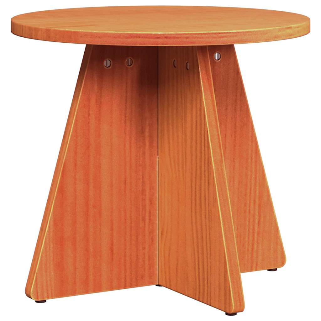 vidaXL Masă de cafea 3 pcs Maroniu cerat 49 x 49 x 30 cm vidaXL Masă de cafea 3 pcs Maroniu cerat 49 x 49 x 30 cm