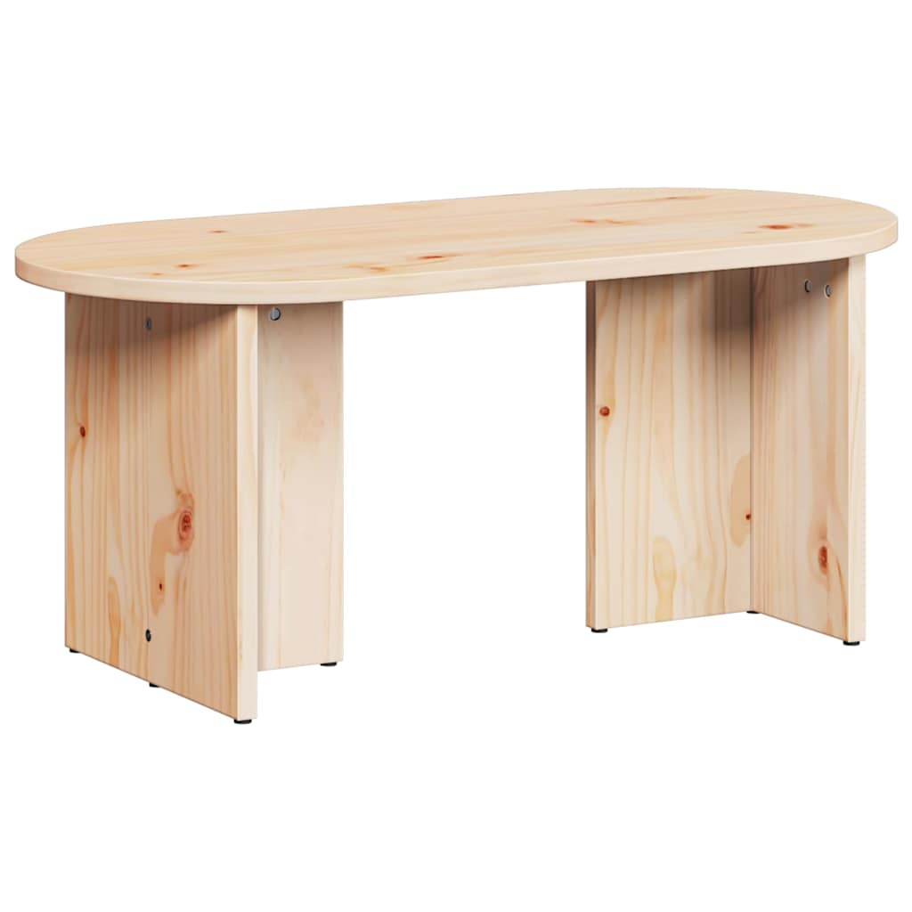 vidaXL Masă de cafea natural 80 x 39.5 x 35 cm Lemn de brad solid vidaXL Masă de cafea natural 80 x 39.5 x 35 cm Lemn de brad solid