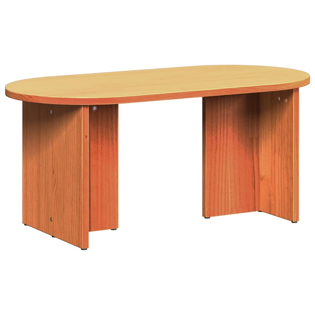 vidaXL Masă de cafea Maro ceruit 80 x 39.5 x 35 cm Lemn de brad solid