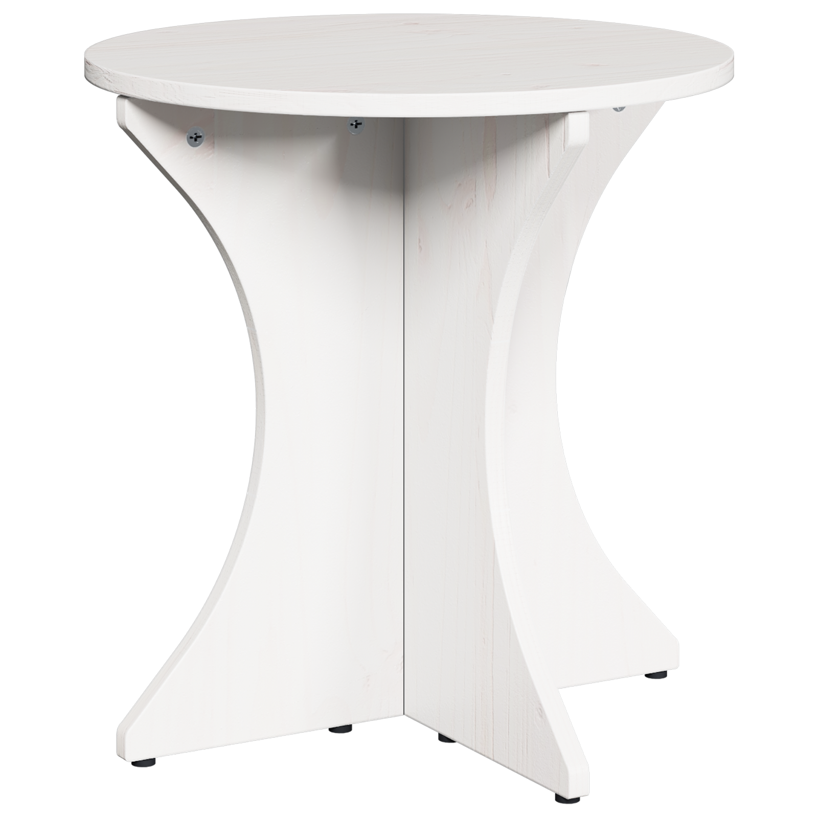 vidaXL Set de măsuțe de cafea 2 pcs Alb 46 x 46 x 47 cm