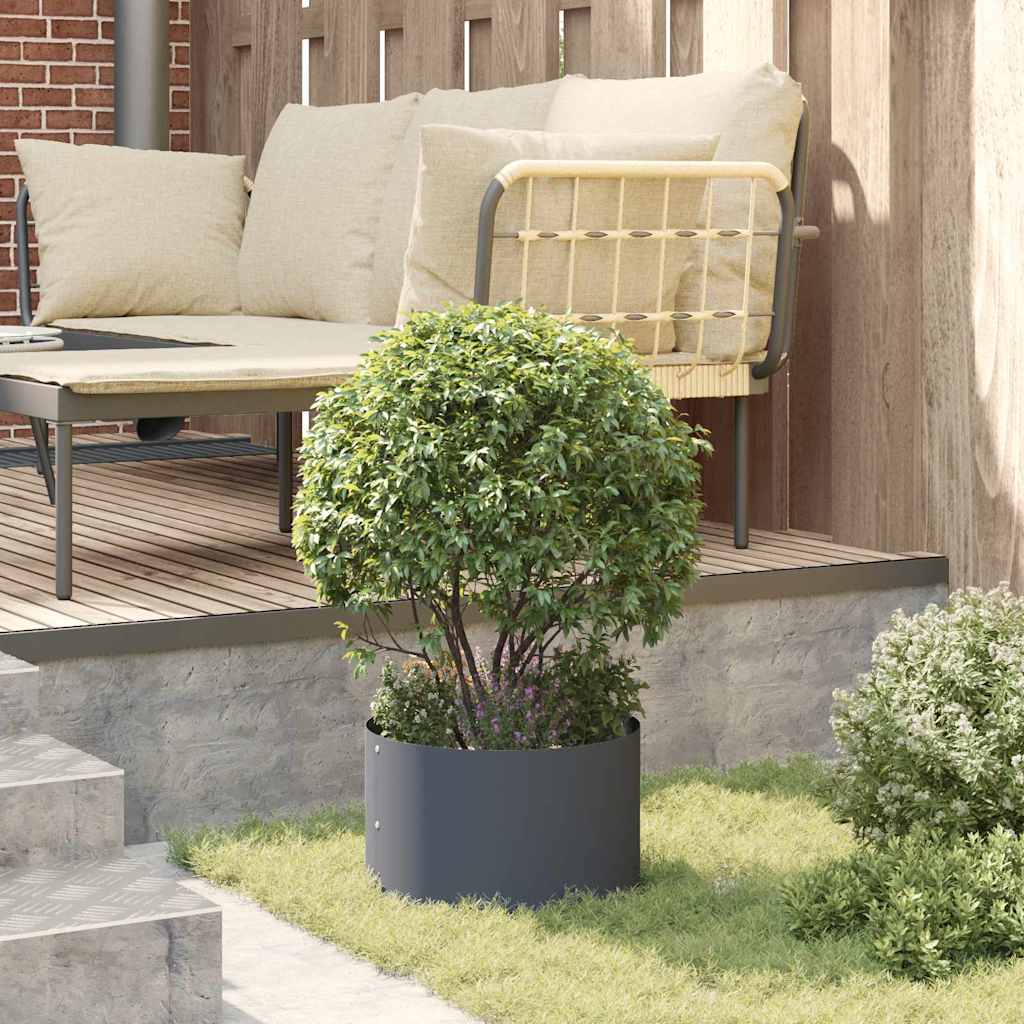 vidaXL Ghivece pentru grădină 5 pcs Antracit 30 x 30 x 20 cm Oțel