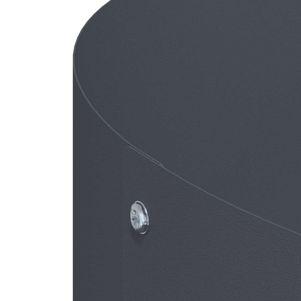 vidaXL Ghivece pentru grădină 5 pcs Antracit 30 x 30 x 20 cm Oțel