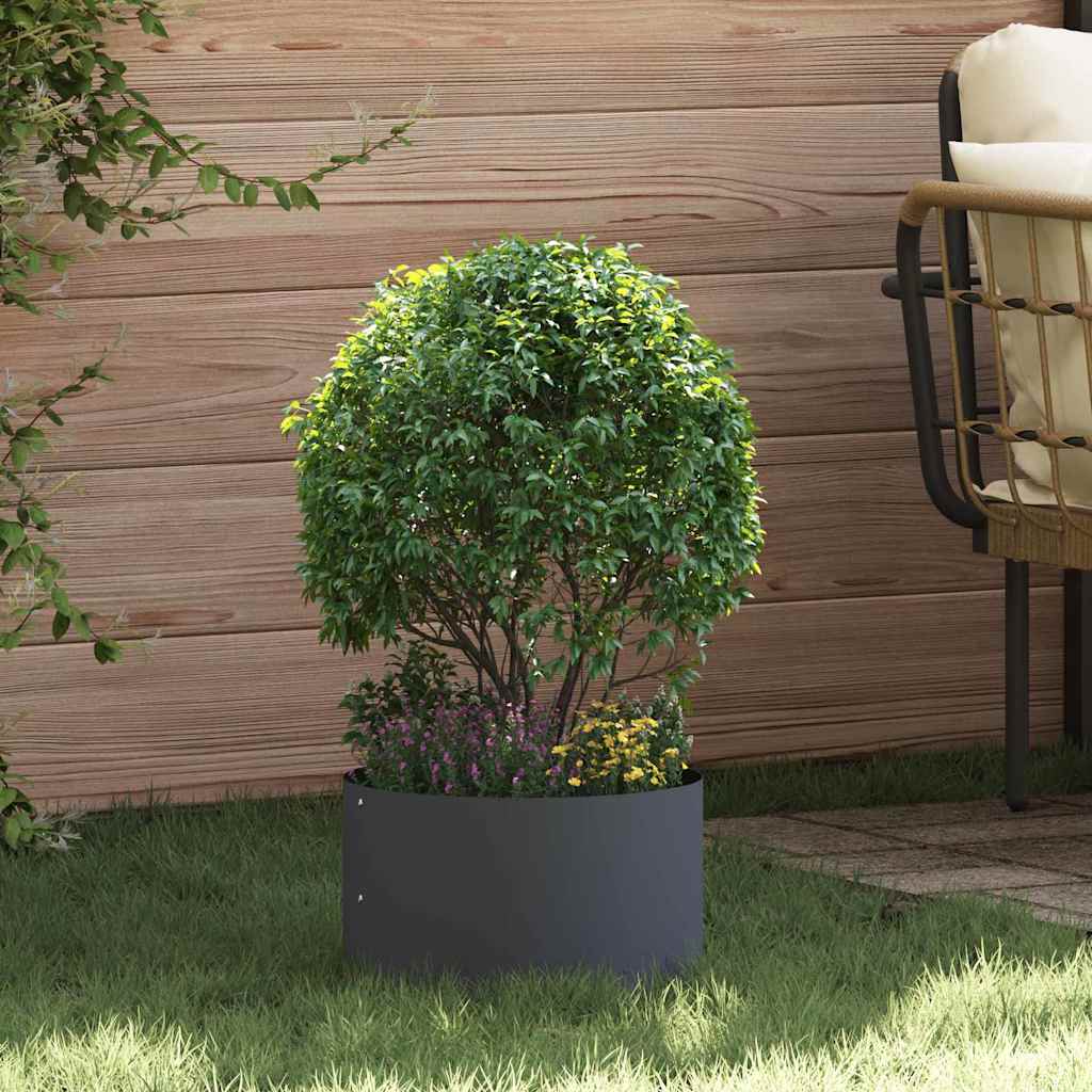 vidaXL Ghivece pentru grădină 5 pcs Antracit 30 x 30 x 20 cm Oțel