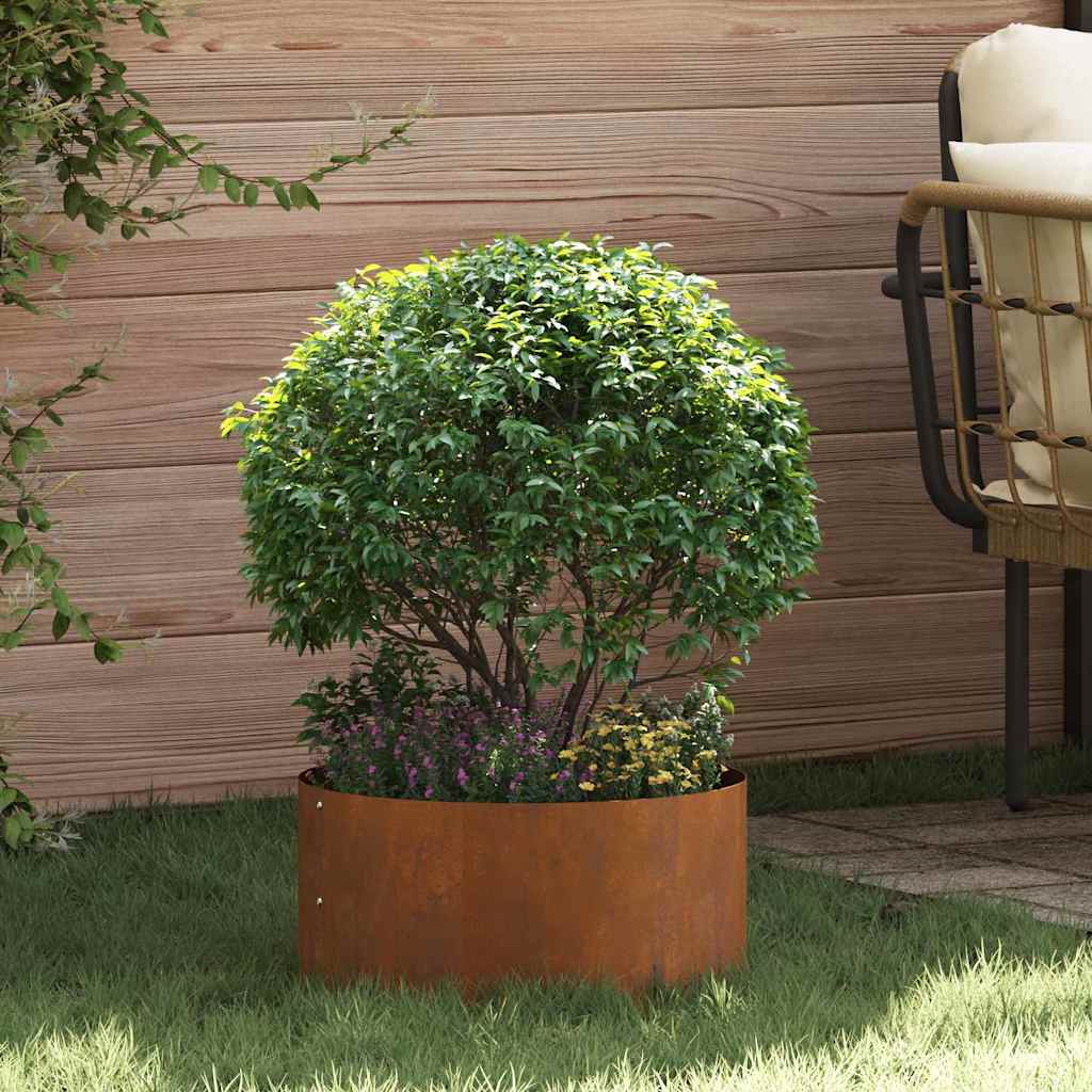 vidaXL Vază pentru Grădină Maro 40 x 40 x 20 cm Oțel corten vidaXL Vază pentru Grădină Maro 40 x 40 x 20 cm Oțel corten