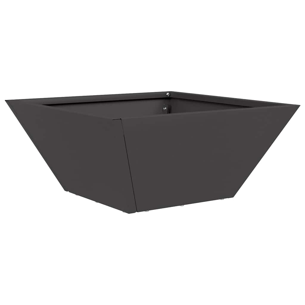 vidaXL Ghiveci de Grădină 5 pcs Negru 35 x 35 x 15 cm Oțel
