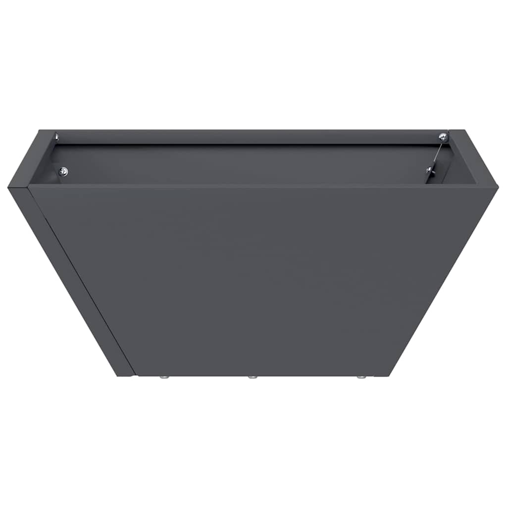 vidaXL Ghiveci de Grădină 5 pcs Antracit 35 x 35 x 15 cm Oțel