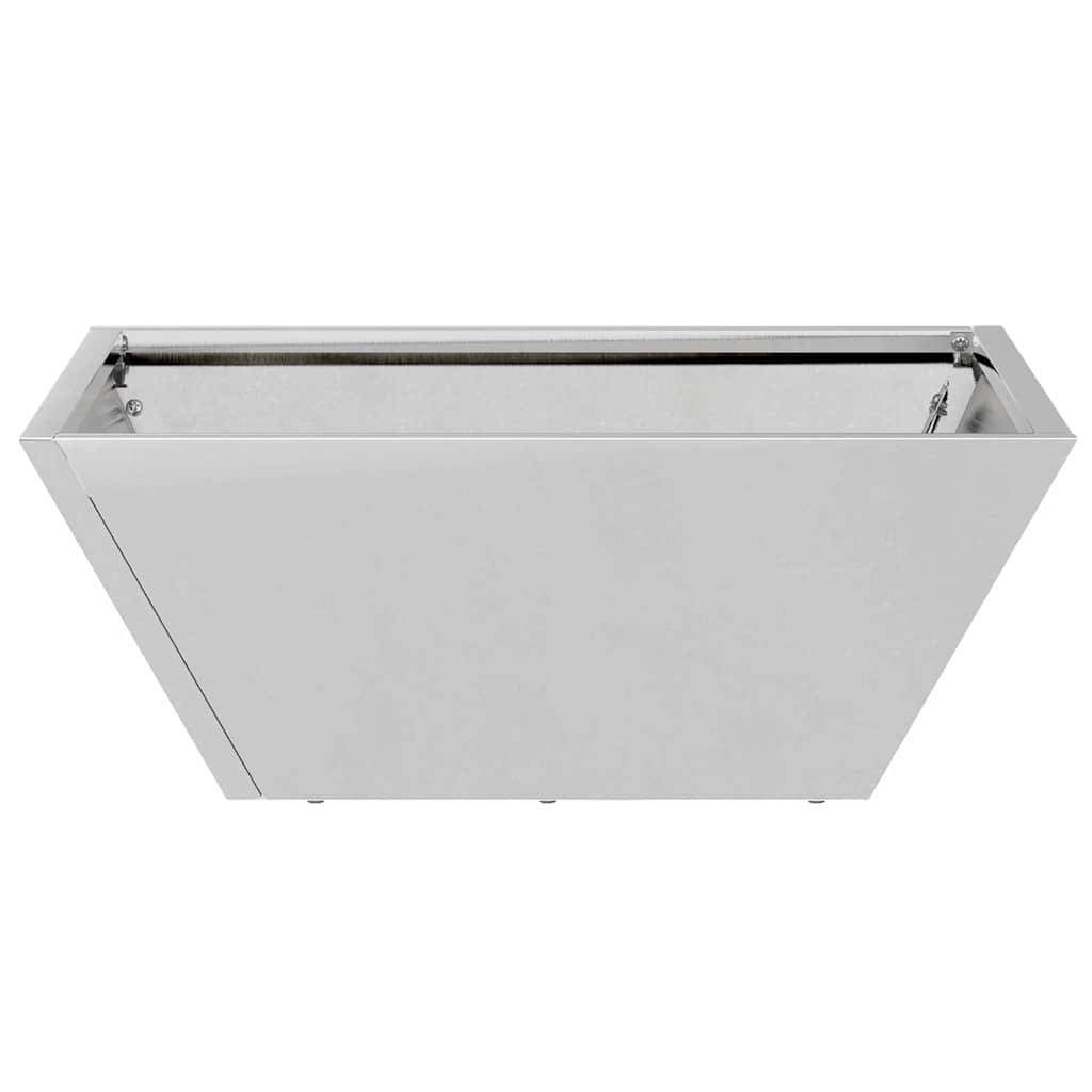 vidaXL Set de ghivece pentru grădină , 5 bucăți, 40x40x15 cm, din oțel galvanizat. vidaXL Set de ghivece pentru grădină , 5 bucăți, 40x40x15 cm, din oțel galvanizat.