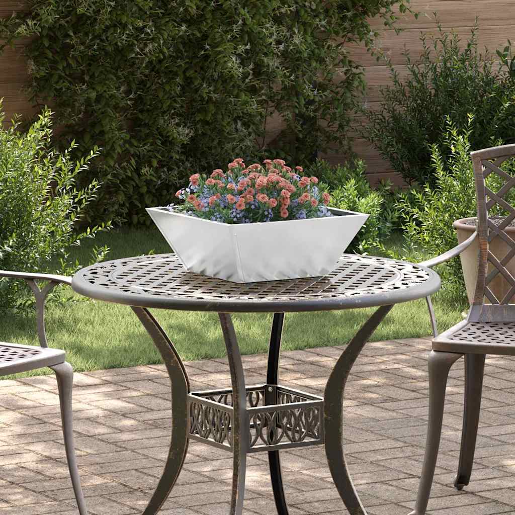 vidaXL Set de ghivece pentru grădină , 5 bucăți, 40x40x15 cm, din oțel galvanizat. vidaXL Set de ghivece pentru grădină , 5 bucăți, 40x40x15 cm, din oțel galvanizat.