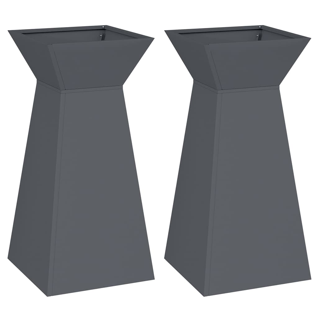 vidaXL Suport pentru plante Antracit Plastic 35 x 35 x 73 cm