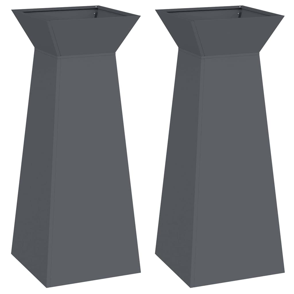vidaXL Suport pentru Plante Antracit Plastic 40 x 40 x 101 cm