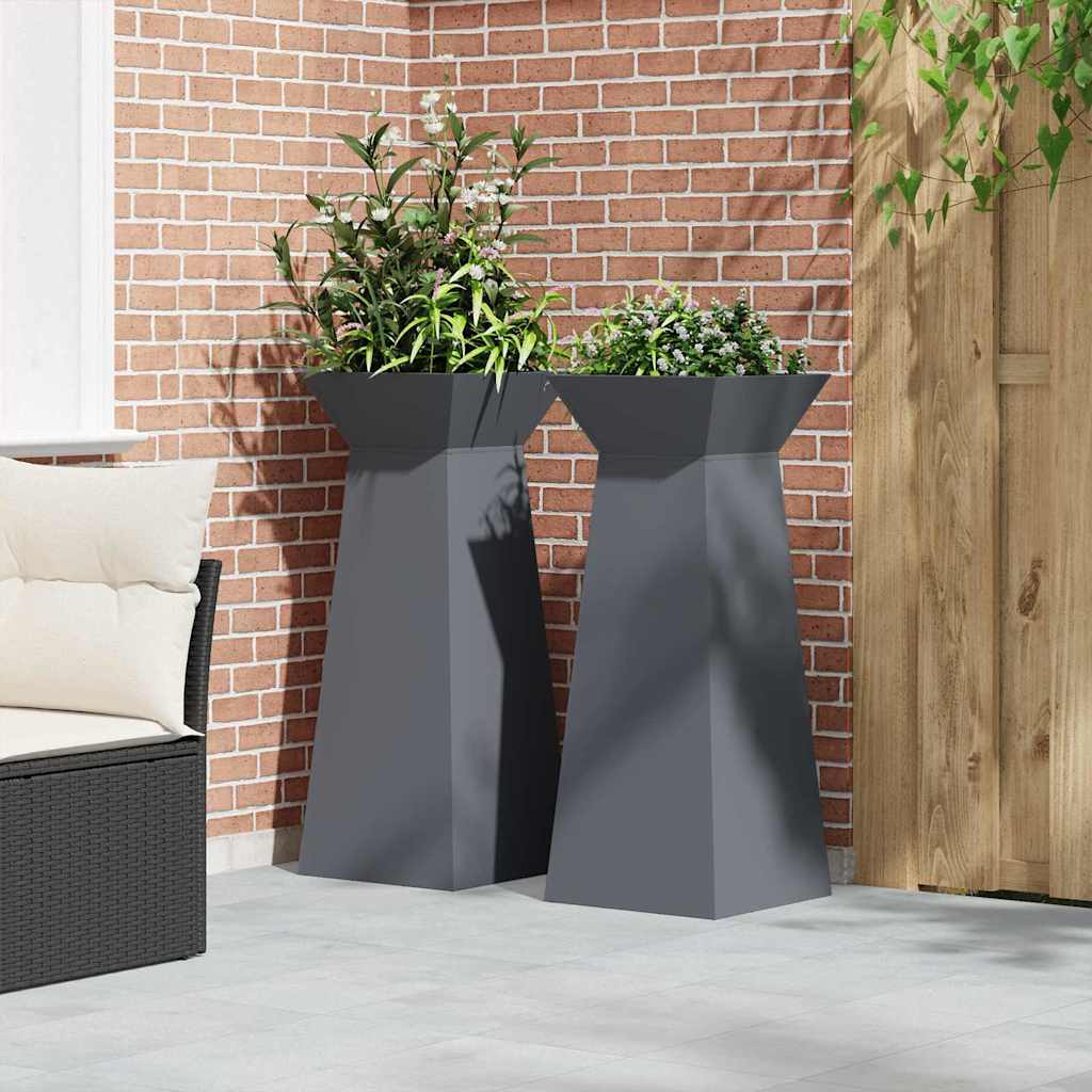 vidaXL Suport pentru Plante Antracit Plastic 40 x 40 x 101 cm