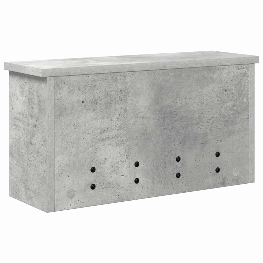vidaXL Răcător de paltoane montat pe perete Gri beton 50 x 16 x 26 cm vidaXL Răcător de paltoane montat pe perete Gri beton 50 x 16 x 26 cm