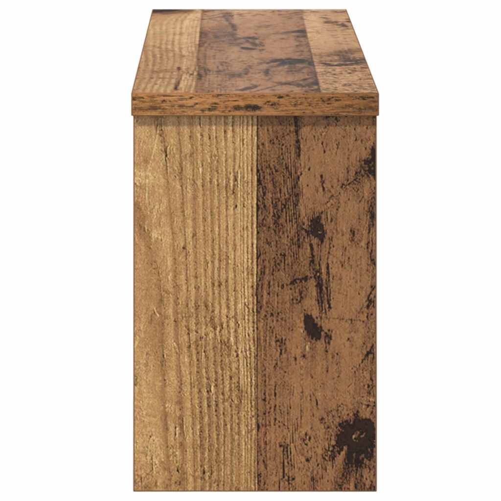vidaXL Răcător de paltoane montat pe perete Lemn vechi 50 x 16 x 26 cm vidaXL Răcător de paltoane montat pe perete Lemn vechi 50 x 16 x 26 cm