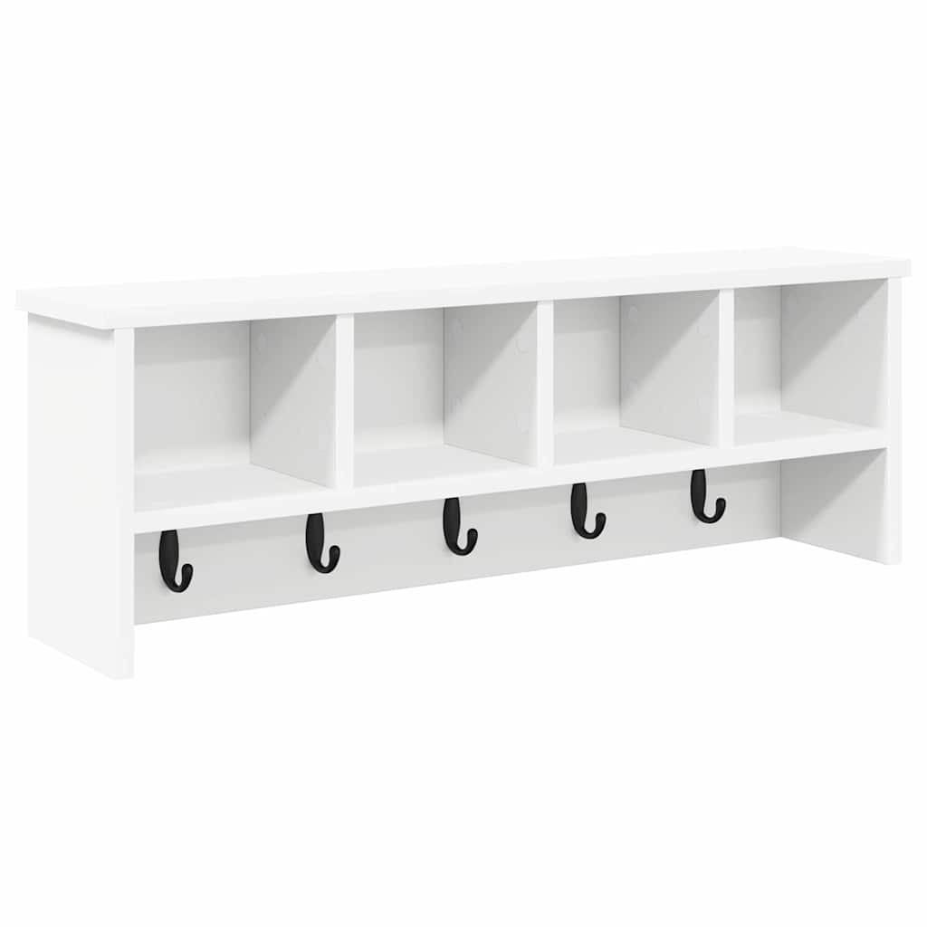vidaXL Răcător de paltoane montat pe perete Alb 75 x 16 x 26 cm vidaXL Răcător de paltoane montat pe perete Alb 75 x 16 x 26 cm