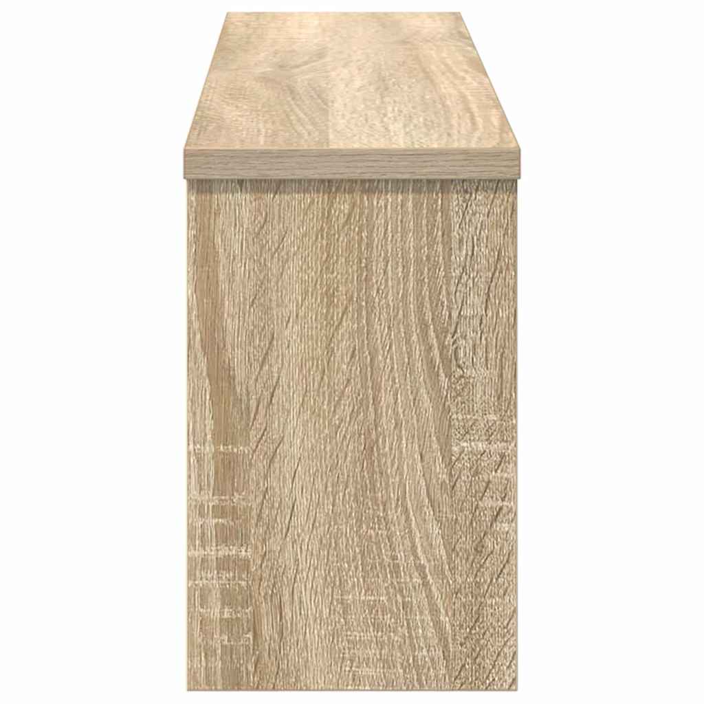 vidaXL Răcător de paltoane montat pe perete cu raft Stejar sonoma vidaXL Răcător de paltoane montat pe perete cu raft Stejar sonoma
