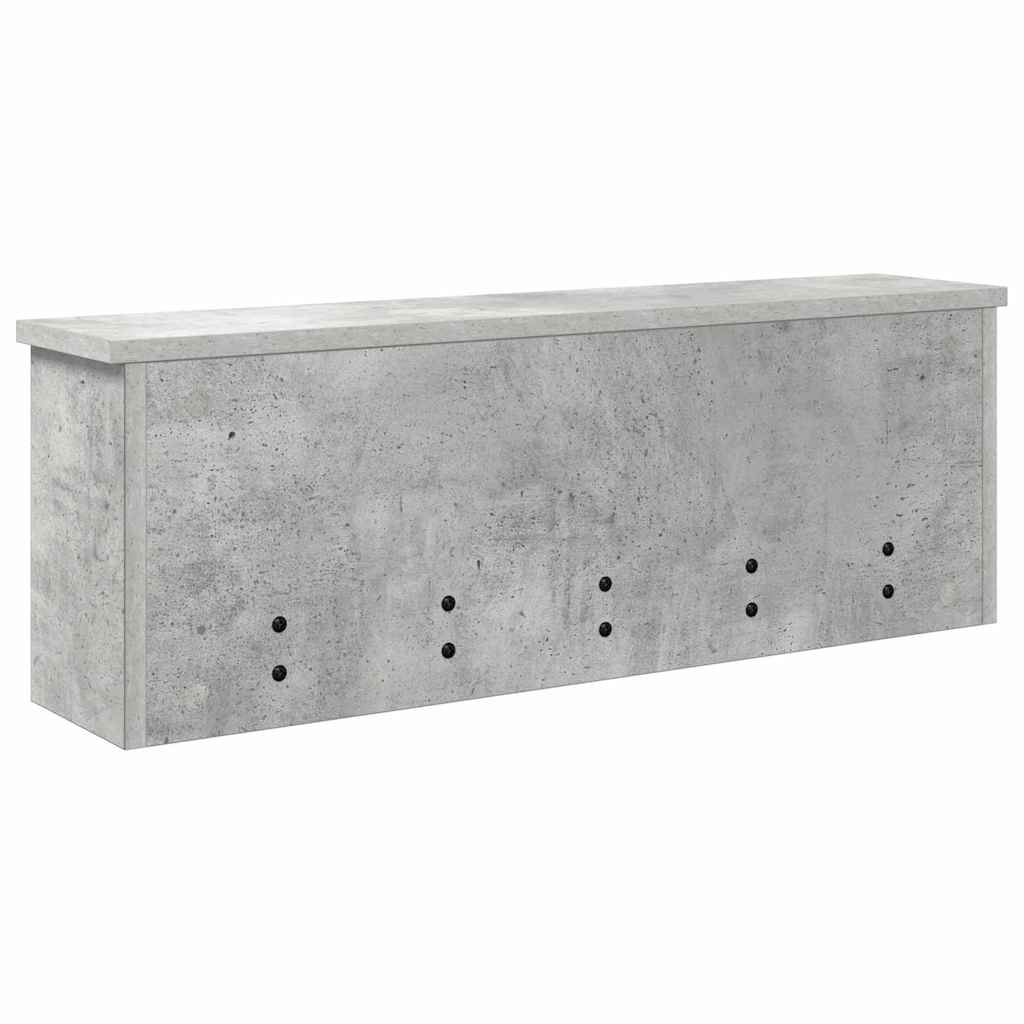 vidaXL Răcător de paltoane montat pe perete Gri beton 75 x 16 x 26 cm vidaXL Răcător de paltoane montat pe perete Gri beton 75 x 16 x 26 cm