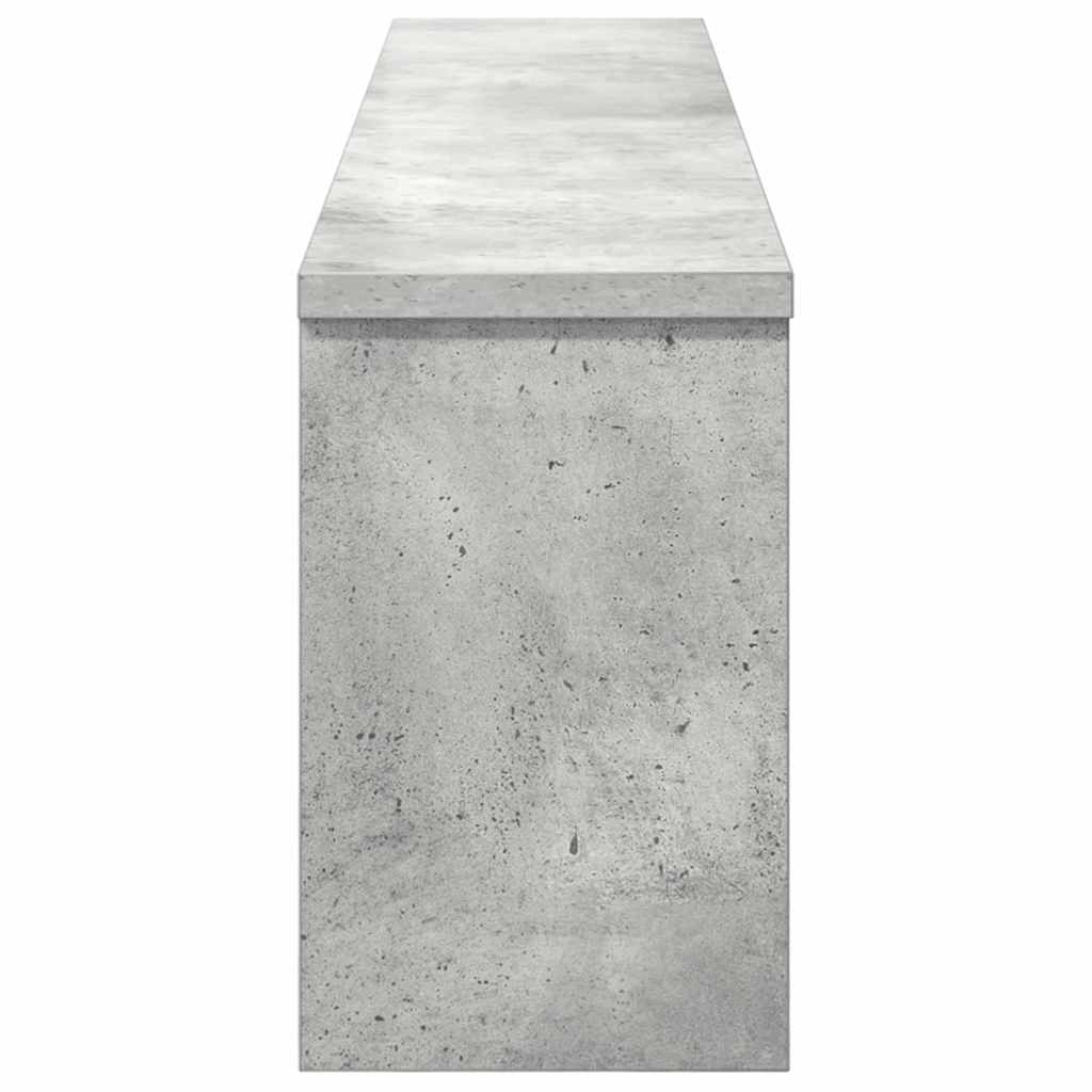 vidaXL Răcător de paltoane montat pe perete Gri beton 100 x 16 x 26 cm vidaXL Răcător de paltoane montat pe perete Gri beton 100 x 16 x 26 cm